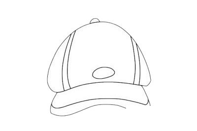 运动帽简笔画图片大全作品二