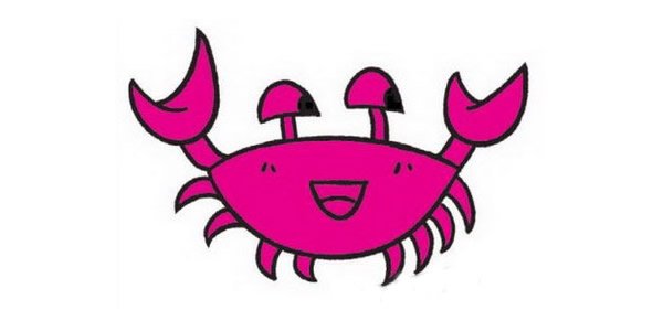 螃蟹简笔画图片