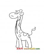 动物简笔画（长颈鹿）3