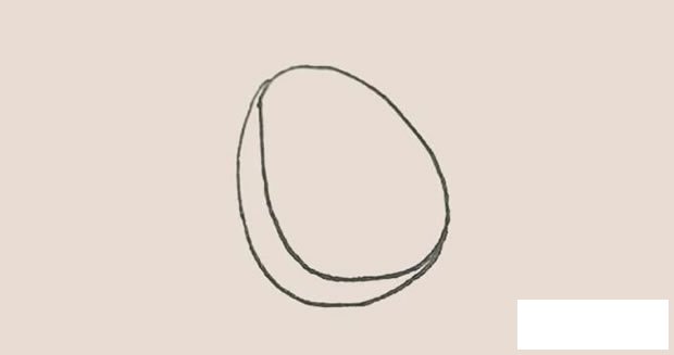 牛油果简笔画步骤教程