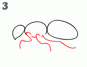 马蜂简笔画步骤图