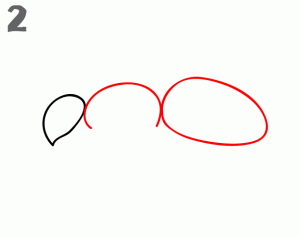 马蜂简笔画步骤图