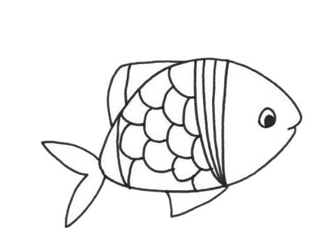 虎皮鱼简笔画图片