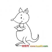 简笔画(袋鼠母子)2
