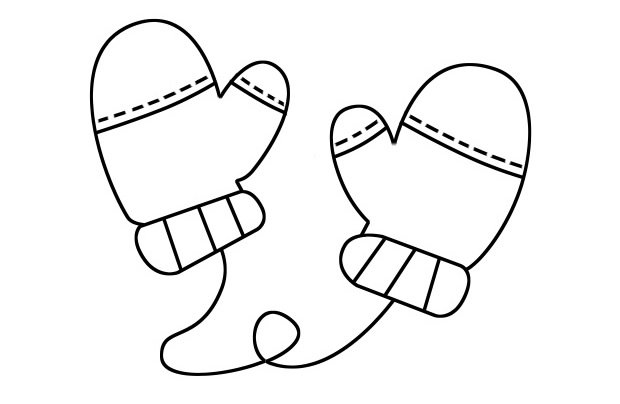 手套简笔画