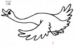 一只大雁简笔画怎么画简单好看