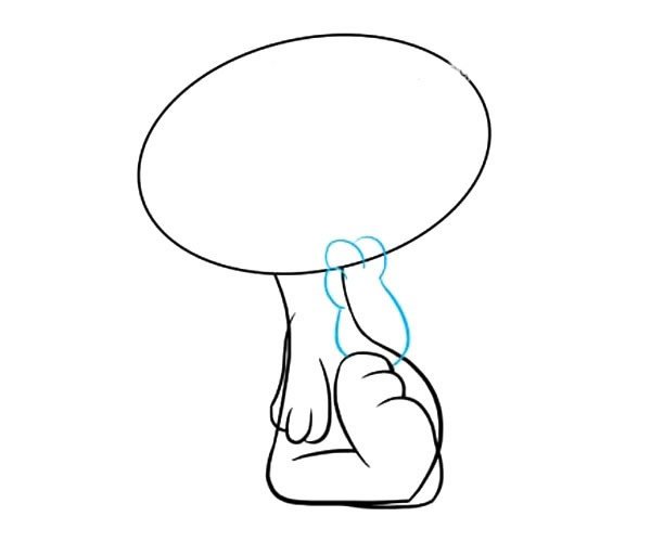 史努比简笔画步骤图