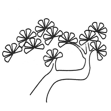 松树简笔画图片