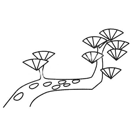 松树简笔画图片
