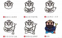 沙僧简笔画画法_怎么画沙僧的简笔画