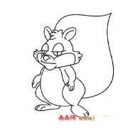 简笔画│生气的小松鼠2