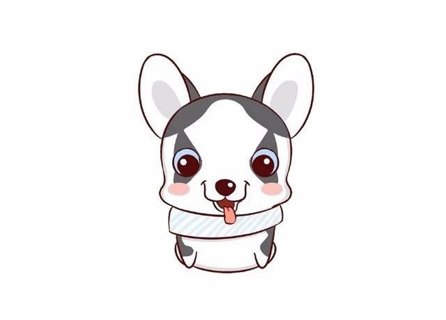 可爱的拉布拉多小狗简笔画