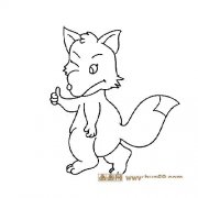 开心的小狐狸│动物简笔画