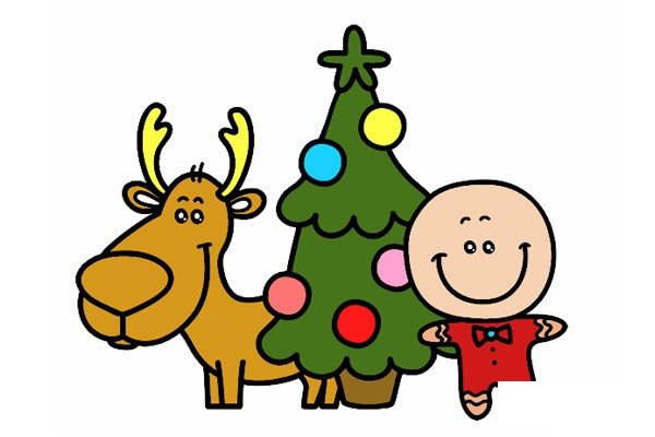 圣诞节主题简笔画图片1