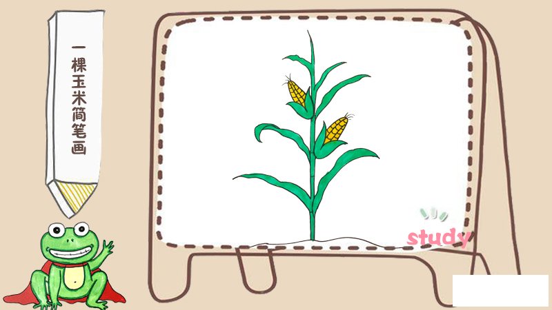 一棵玉米简笔画