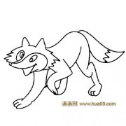 开心的小狐狸1│动物简笔画