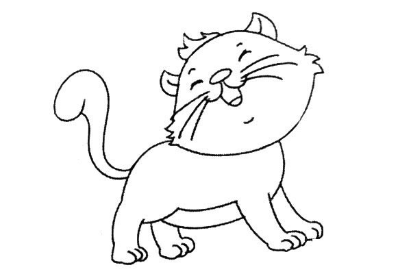 一组可爱喵星人简笔画图片