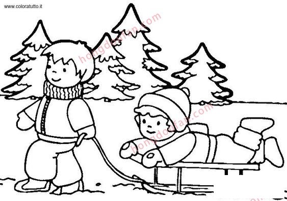 滑雪滑冰 简笔画涂色图案大全 涂色图片 第5张-红豆饭小学生简笔画大全 滑雪滑冰 简笔画涂色图案大全 涂色图片 第5张