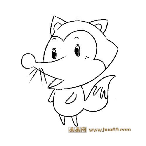 惊奇的小狐狸│动物简笔画