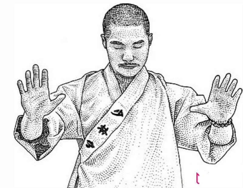 少林寺僧简笔画