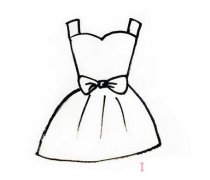 漂亮吊带裙怎么画带步骤图简单好看