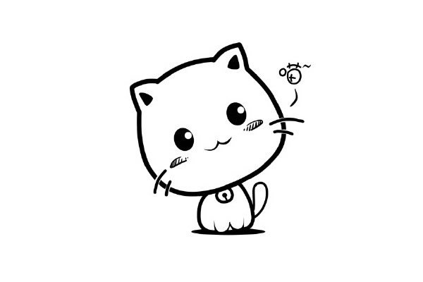 可爱萌小猫咪简笔画