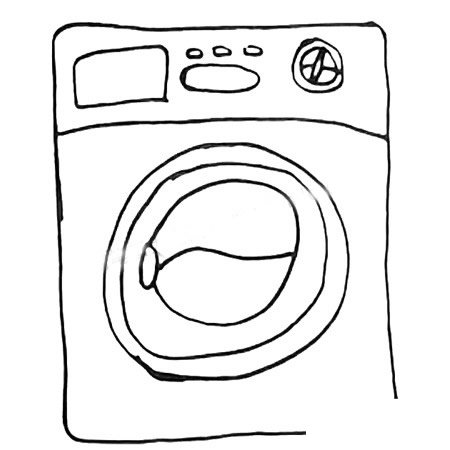 洗机简笔画