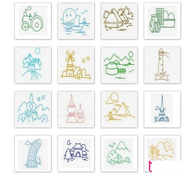 儿童风景简笔画大全，简单又好看的风景简笔画