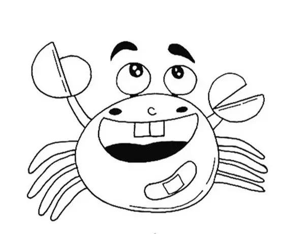 螃蟹简笔画