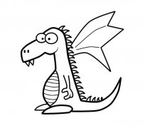 卡通可爱小飞龙简笔画图片