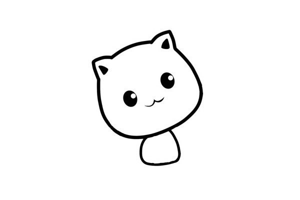 可爱萌小猫咪简笔画