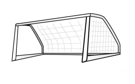 足球球门简笔画怎么画