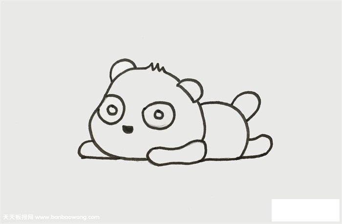 熊猫怎么画简单又可爱