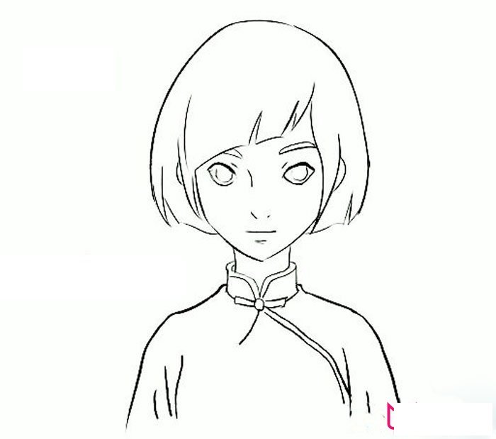 简单的人物简笔画,大鱼海棠女主椿简笔画