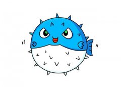 4张可爱的海洋生物简笔画彩色图片