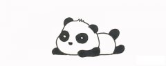熊猫怎么画简单又可爱