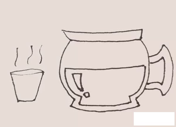 咖啡壶简笔画