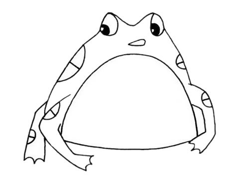 蟾蜍简笔画图片