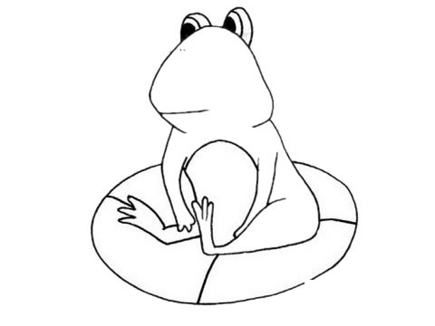 蟾蜍简笔画图片