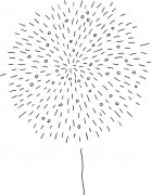 礼炮烟花风景简笔画步骤图片大全