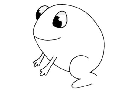 蟾蜍简笔画图片