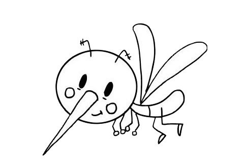 蚊子简笔画图片