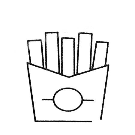 薯条简笔画大全及画法步骤