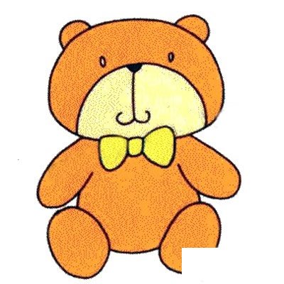 小浣熊简笔画彩色图片