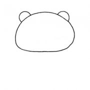 Q版小浣熊简笔画的画法步骤教程