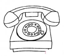 家用固定电话的画法简笔画教程简单好看