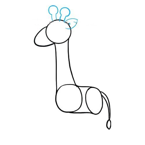 长颈鹿怎么画步骤图