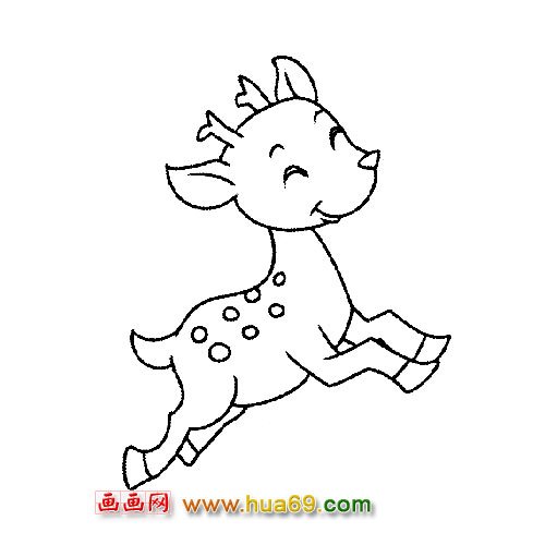 开心梅花鹿2│动物简笔画