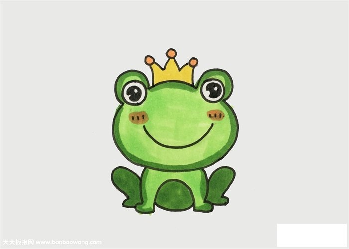 简笔青蛙的画法