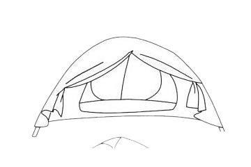 帐篷简笔画图片大全作品三